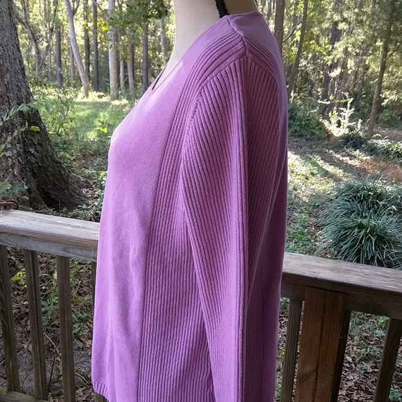 Jh collectables Purple Ltwt Scoop Neck 1X Sweater - Picture 7 of 8